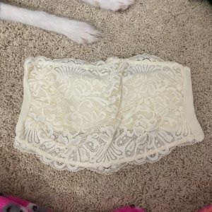 Super cute bandeau lace tube top